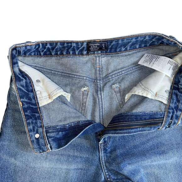 Abercrombie & Fitch Womens Annie High Rise Girlfriend Distressed Jean 27/4R - Picture 4 of 7